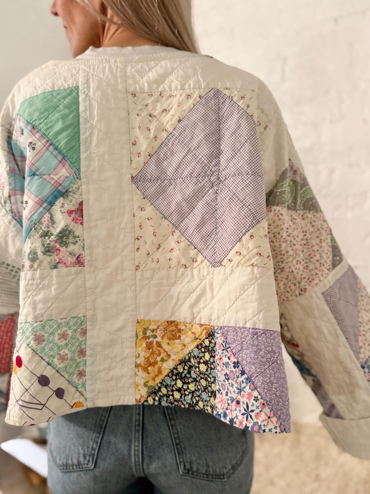 Vintage Heirloom quilt jacket