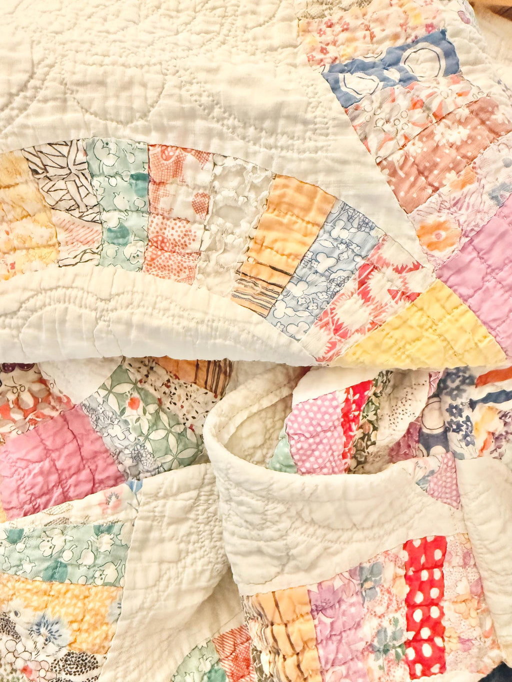 Antique/ Vintage Double Wedding Ring Quilt Jacket