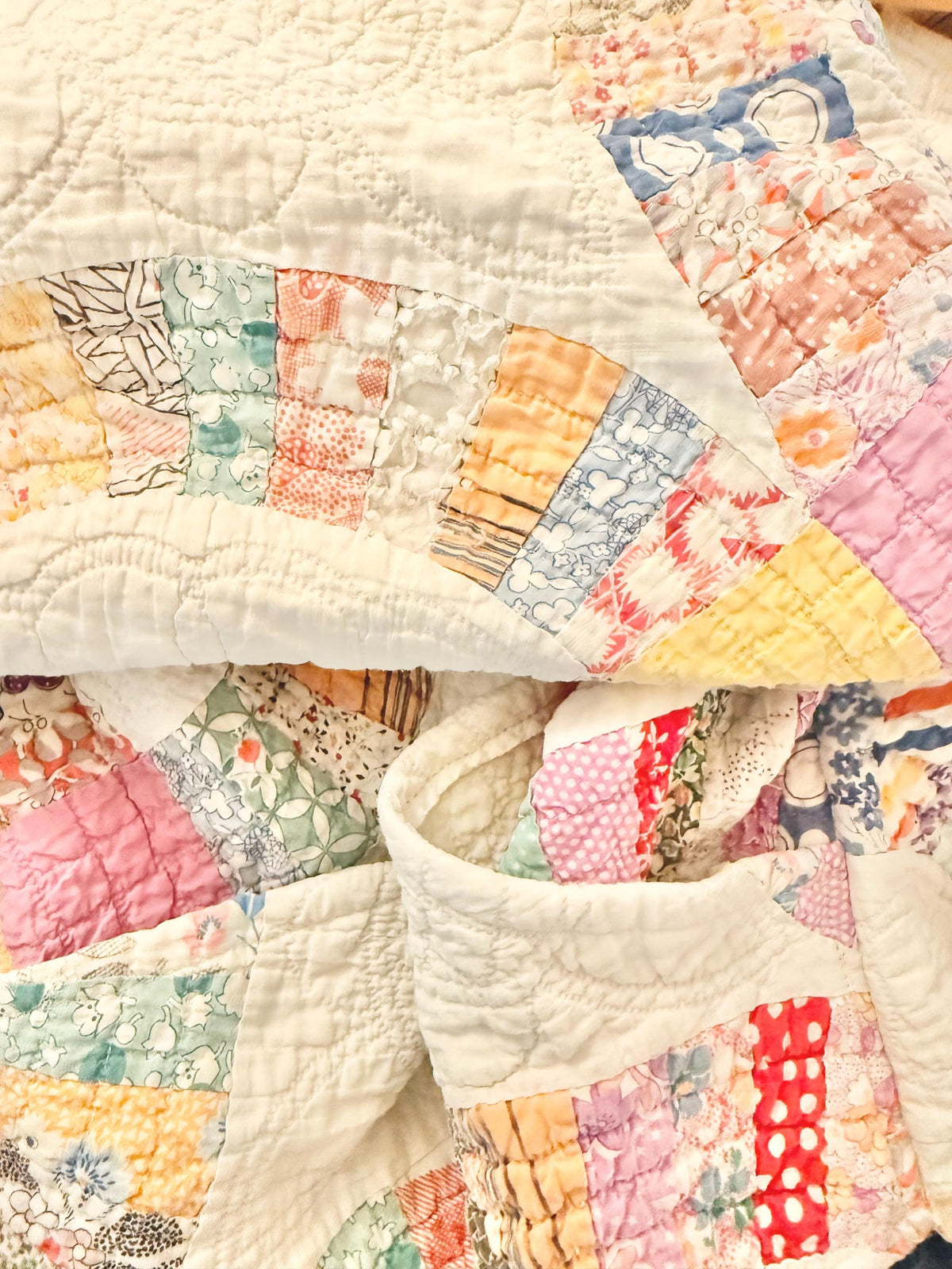 Antique/ Vintage Double Wedding Ring Quilt Jacket